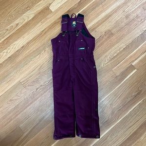 Berne 2T plum jacket and overall set EUC.